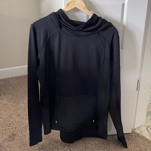 Athleta hooded poncho with zippered pouch XL